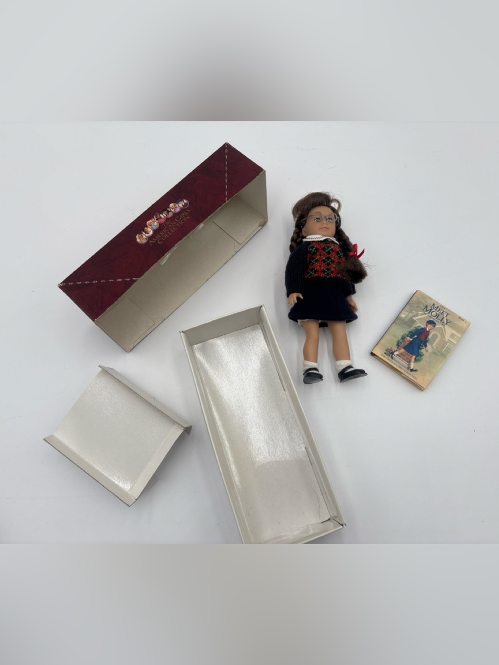 American Girl Mini Molly Doll Meet Molly Book In Original Box Vintage - Picture 5 of 13